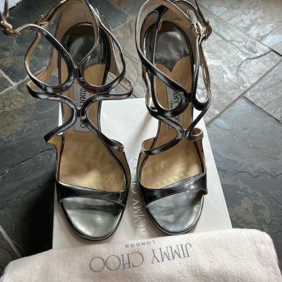 Jimmy Choo Lance vintage mirror leather with original box and dust bag size 38 - Picture 5 of 6